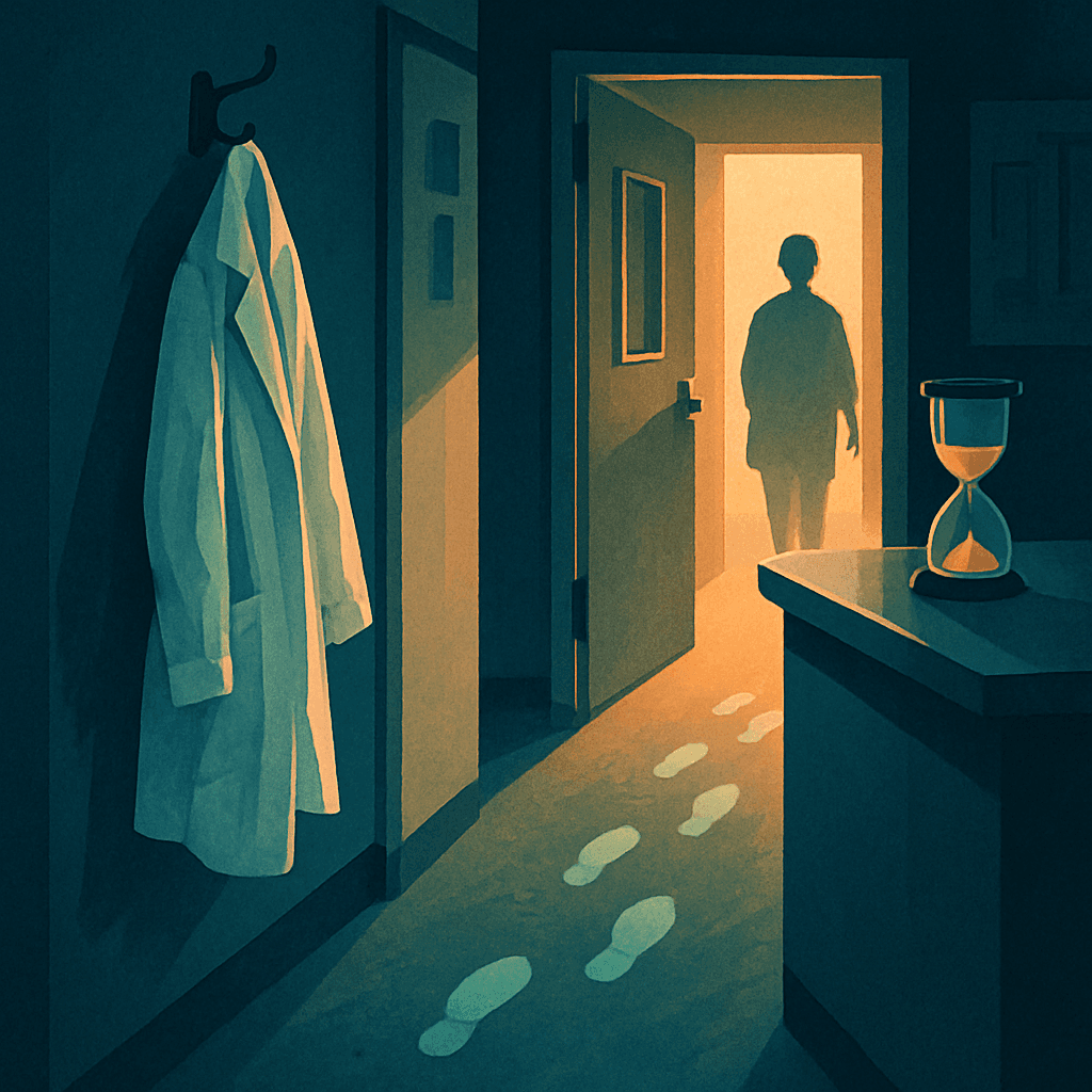 Illustration for the doctors walking away story